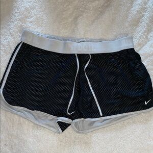 Nike Black and Gray Dotted Shorts